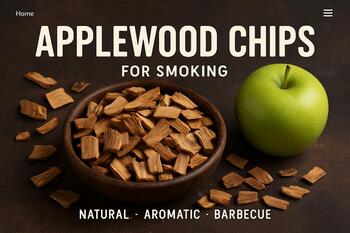 Applewood chips on parchment