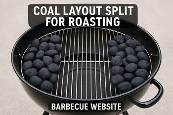 Coal layout split for roasting