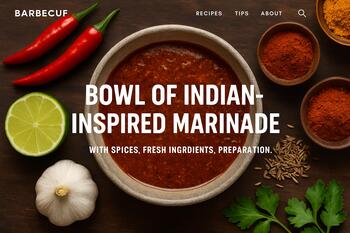 Bowl with ginger-garlic and yogurt marinade