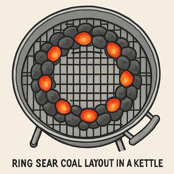 Top view sketch of ring sear layout