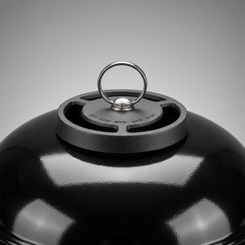 Lid top vent cap with notches